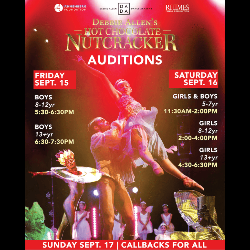 Debbie Allen Dance Academy’s Hot Chocolate Nutcracker 2023 Auditions