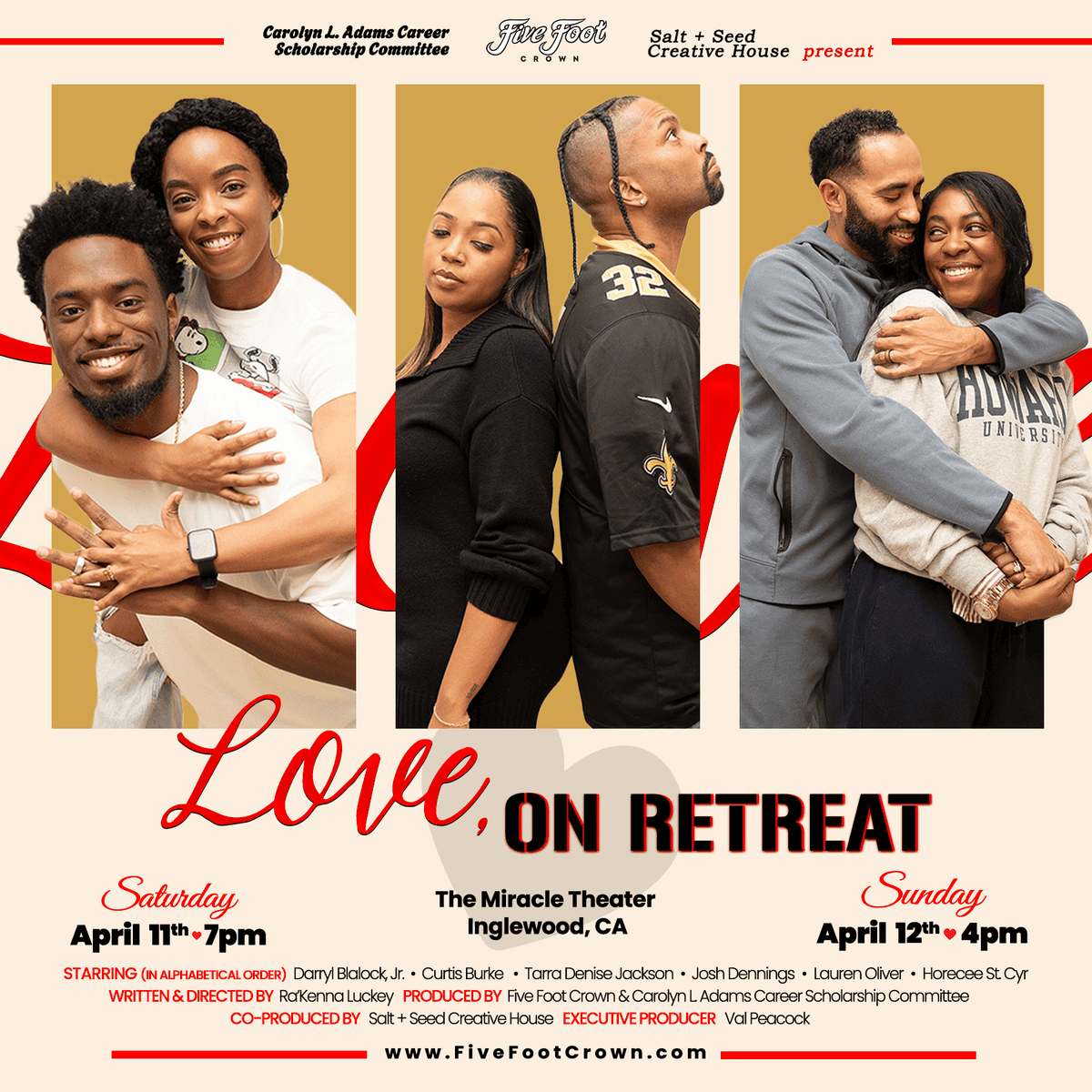 Flyer Love On Retreat Instagram Portrait