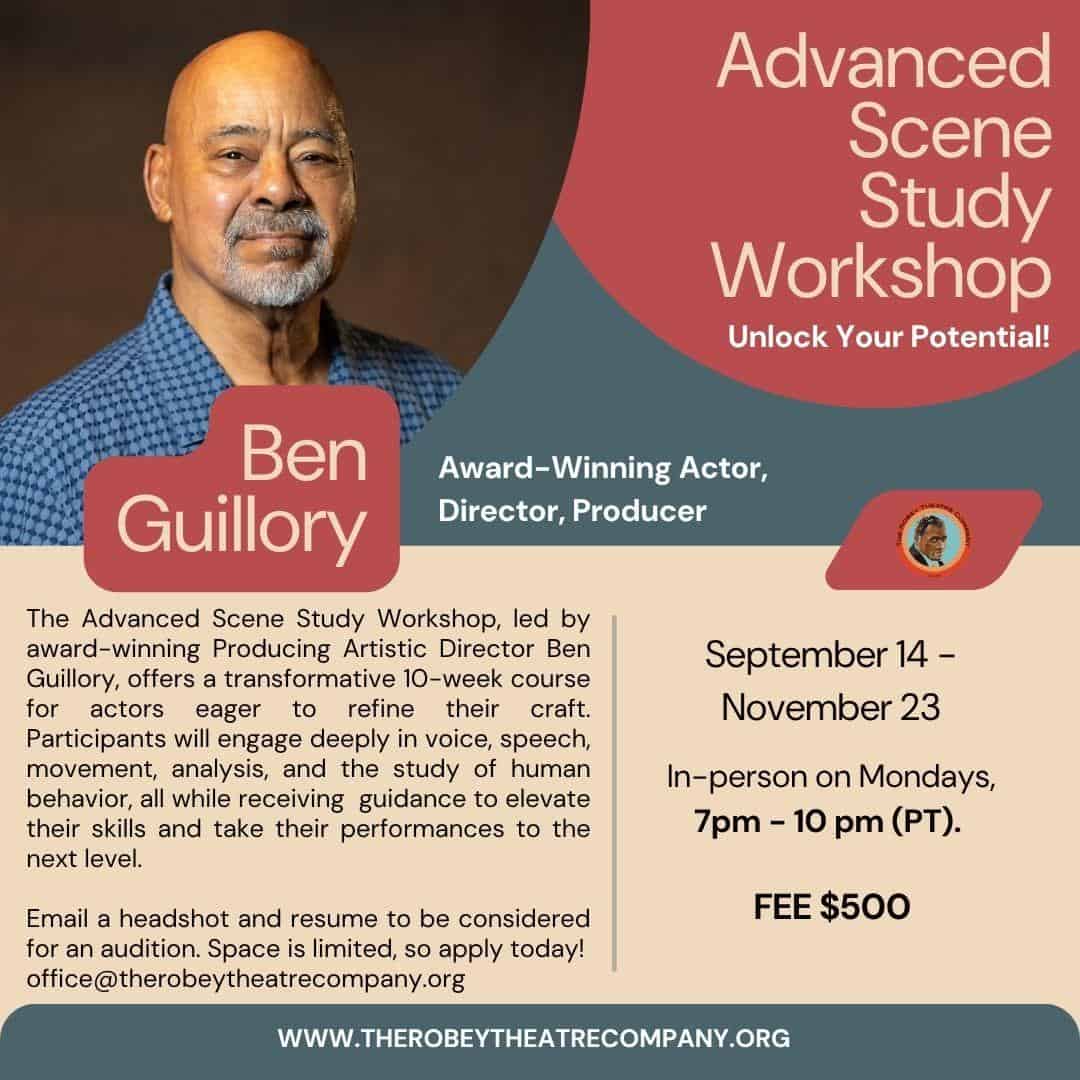 The Robey Theatre Company’s Advanced Scene Study Workshop Fall 2026