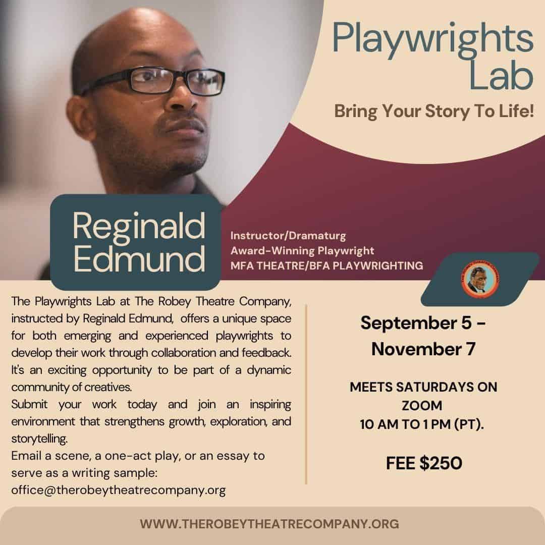 The Robey Theatre Company’s Playwright’s Lab Fall 2026