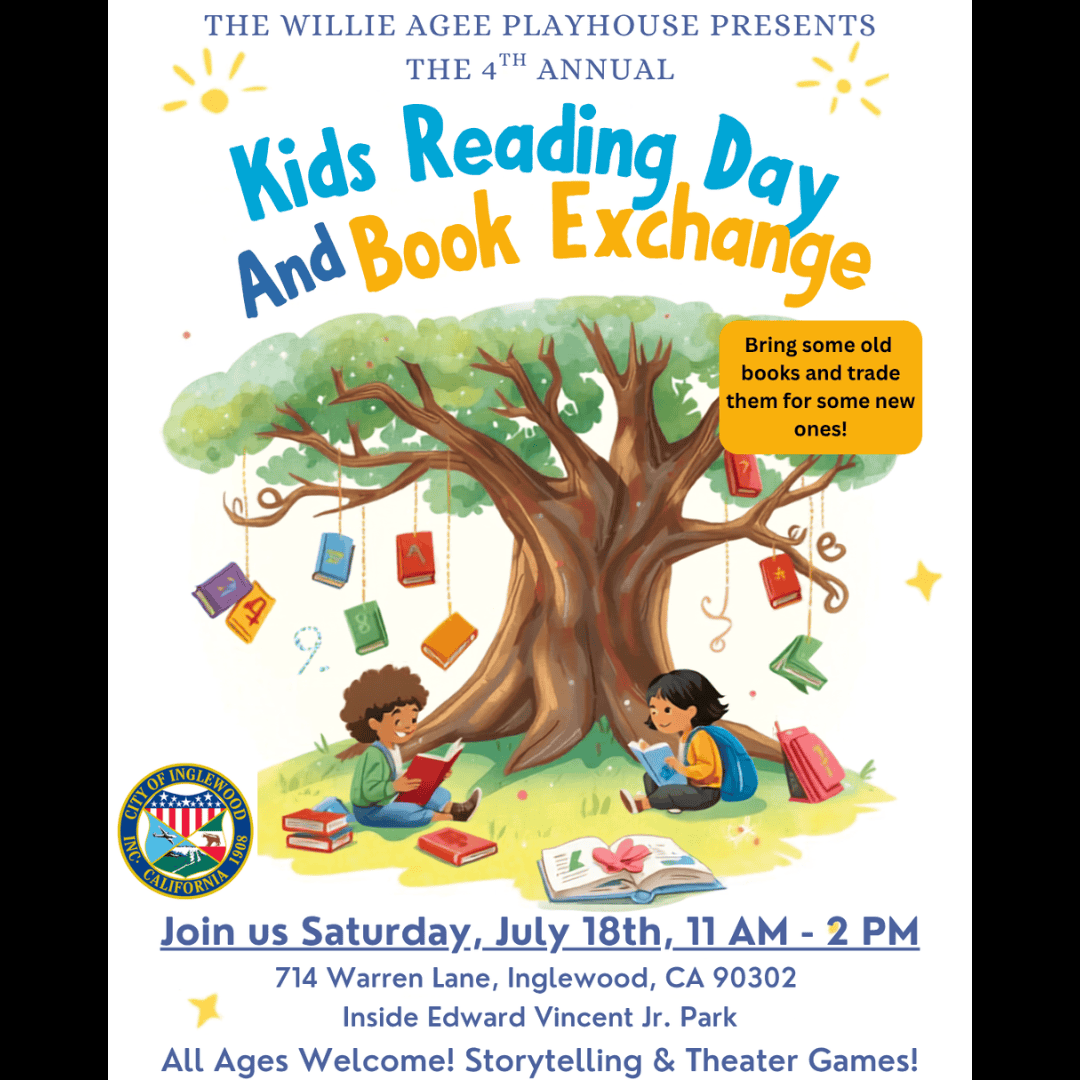 The Willie Agee Playhouse presents the 4th Annual Kids Reading Day & Book Exchange
