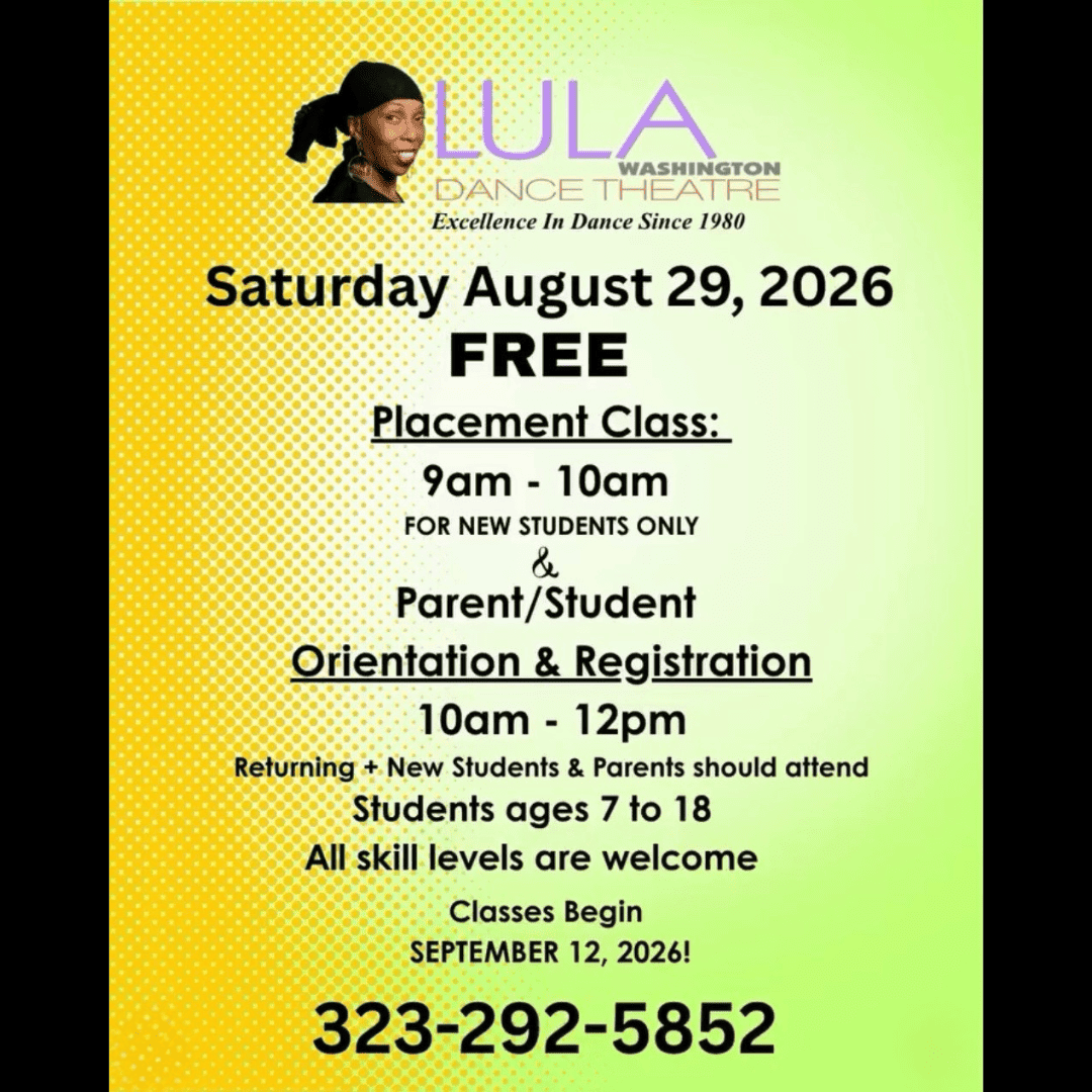 Lula Washington Dance Theatre’s Fall Classes Placement Class, Orientation &Amp; Registration 3 Img 7964